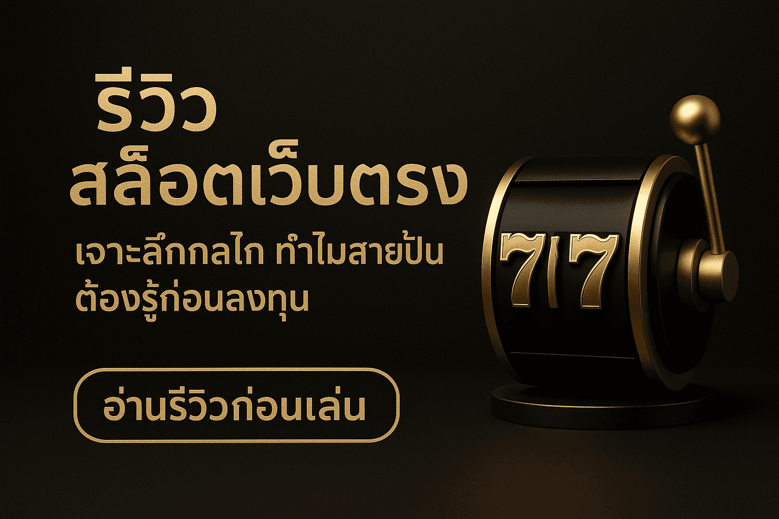 รีวิว สล็อตเว็บตรง: เจาะลึกกลไก ทำไมสายปั่นต้องรู้ก่อนลงทุน