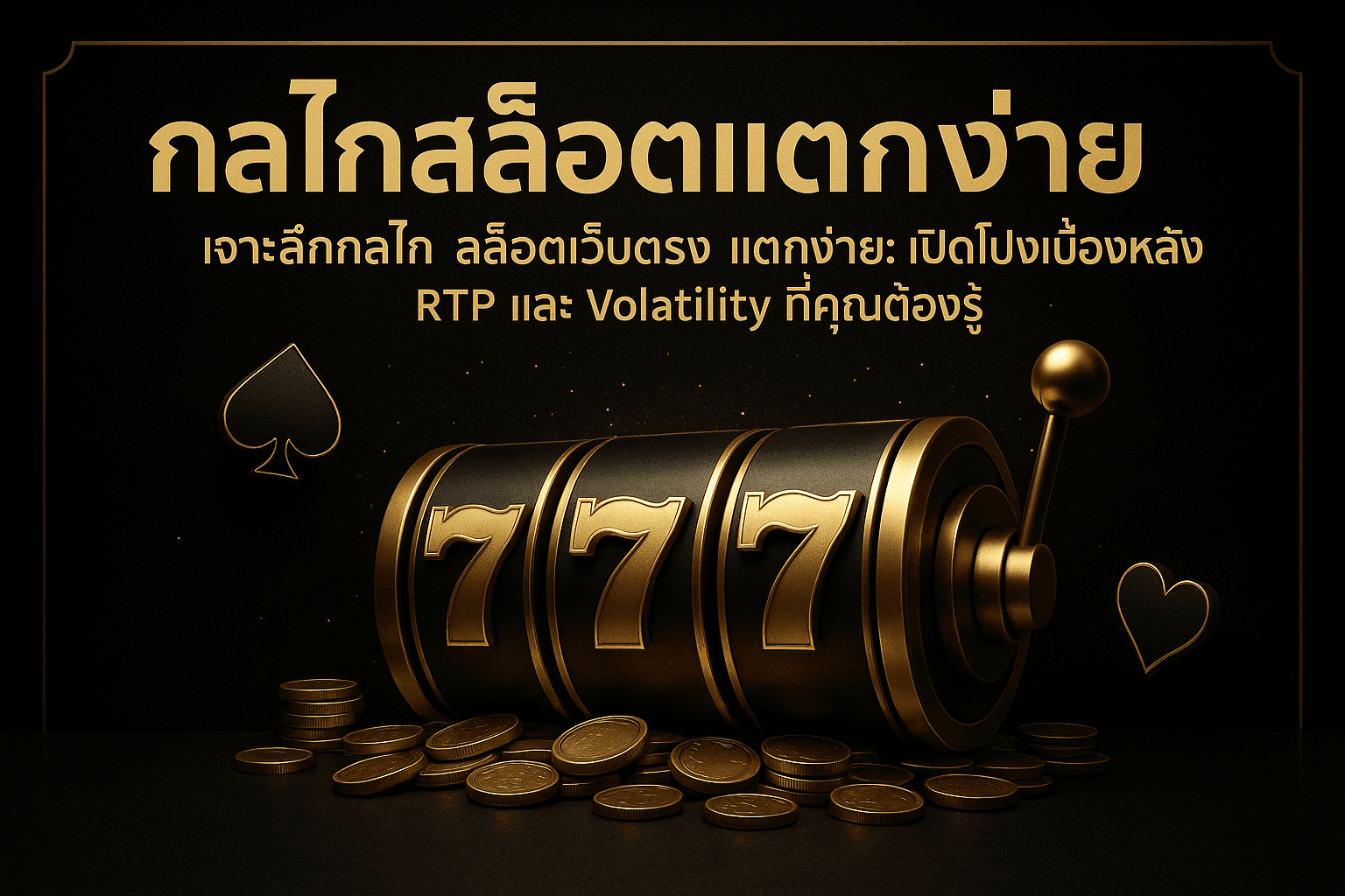 เจาะลึกกลไก สล็อตเว็บตรง แตกง่าย: เปิดโปงเบื้องหลัง RTP และ Volatility ที่คุณต้องรู้