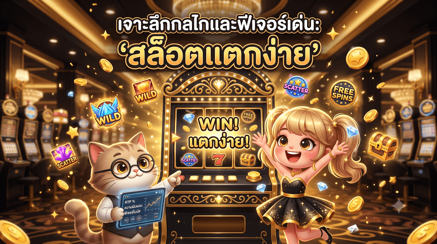 เจาะลึกกลไกและฟีเจอร์เด่น: 'สล็อตแตกง่าย' ทำไมถึงน่าเล่นและวิธีเพิ่มโอกาสชนะ