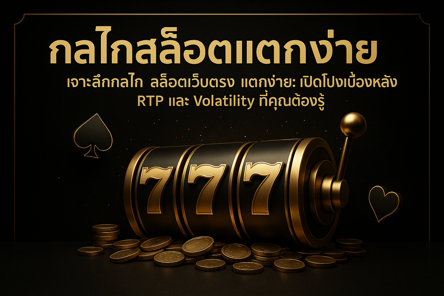 เจาะลึกกลไก สล็อตเว็บตรง แตกง่าย: เปิดโปงเบื้องหลัง RTP และ Volatility ที่คุณต้องรู้