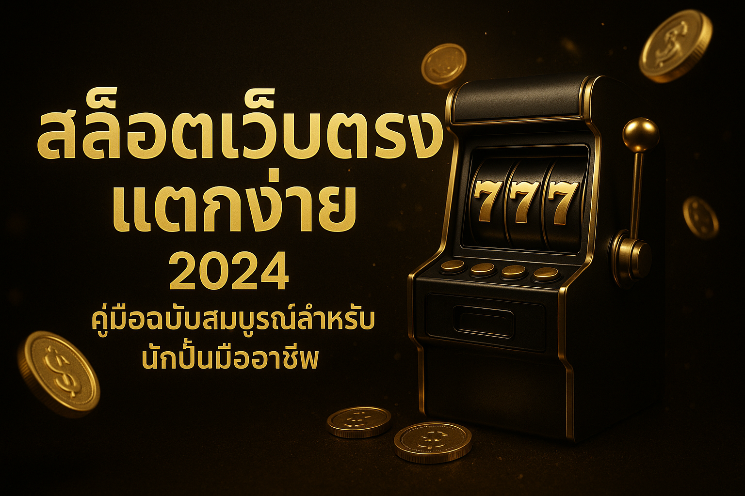 สล็อตเว็บตรง แตกง่าย 2024: คู่มือฉบับสมบูรณ์สำหรับนักปั่นมืออาชีพ