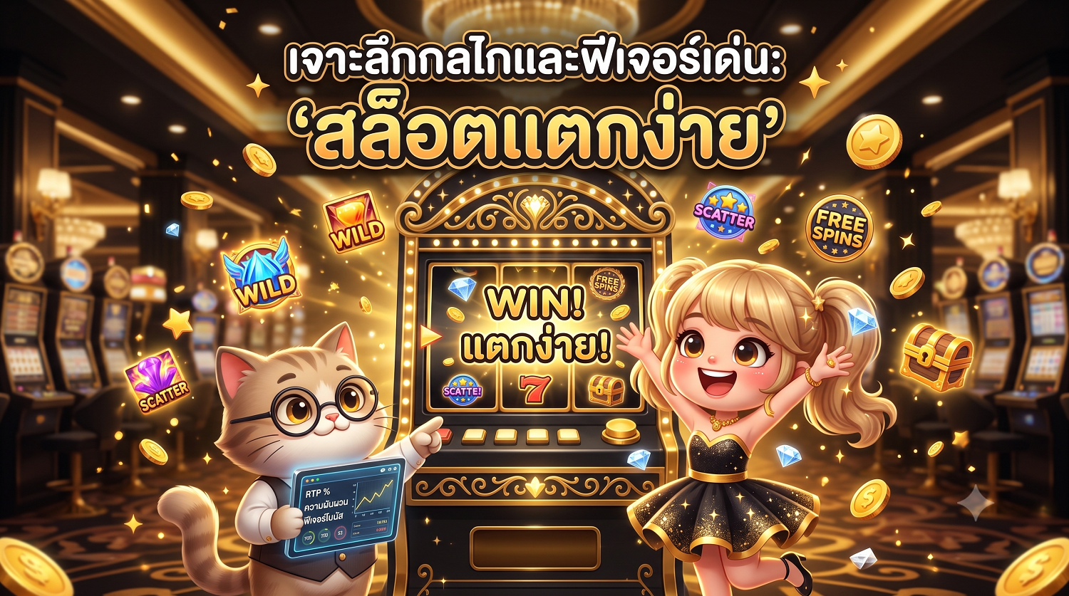 เจาะลึกกลไกและฟีเจอร์เด่น 'สล็อตแตกง่าย' ทำไมถึงน่าเล่นและวิธีเพิ่มโอกาสชนะ